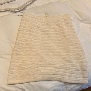 Madewell knit skirt cream (XS)